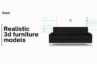 do 3d furniture modeling and rendering