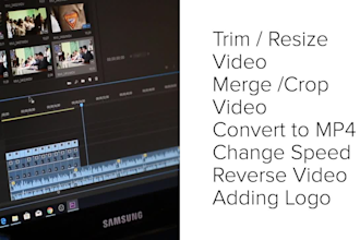 trim , resize , crop and merge videos superfast