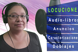 female voice with a latin american accent