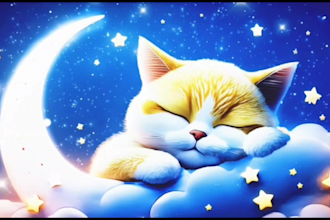 create animated lullaby videos with sleep music