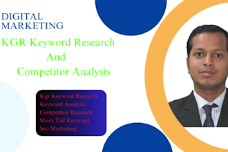 deliver expert kgr keyword research and competitor analysis