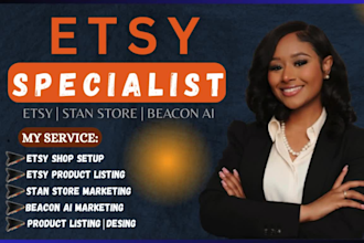 setup etsy digital products design etsy digital planner beacon ai stan store