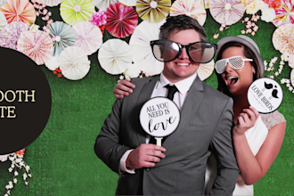 design photo booth rental website, photo booth website, party rental website