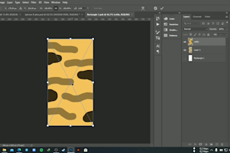 create a phone case cover mockup with a smart object