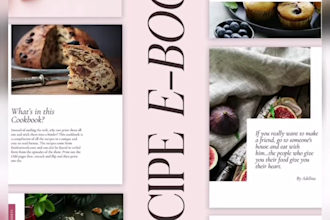 design a nutrition recipe cookbook, or ebook for you