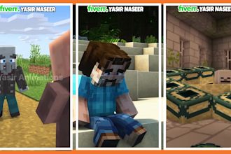 create trending minecraft animations
