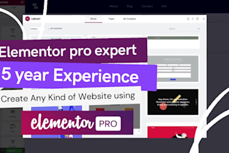 help to design elementor website or fix elementor issue