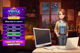 create trivia quiz video for tiktok and youtube platform