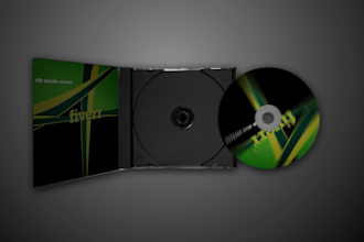 design 3d cd cover animation