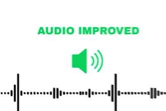 clean up and boost your audio quality