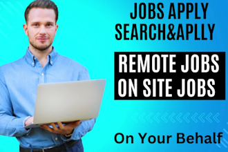 search and apply for jobs or find remote jobs on your behalf