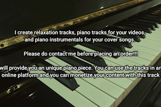 create relaxation piano music