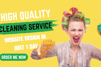 build develop cleaning service website design do commercial cleaning marketing