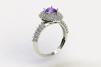 create next level 3d jewelry designs and render it