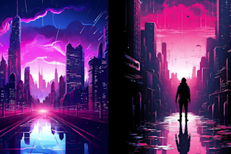 create stunning synthwave ai art for your youtube channel