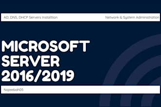 install and configure windows server, active directory setup