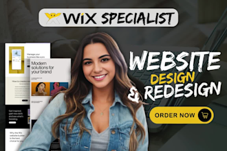 build wix website design, wix redesign wix online store ecommerce store, wix seo