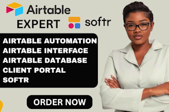 do airtable automation, client portal, airtable crm and script integromat softr