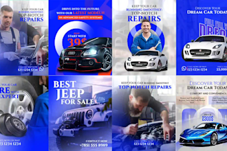 design product banners, social media, and instagram banner