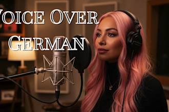 record and produce your professional voice overs in german