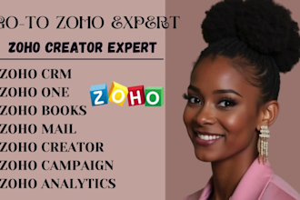 develop custom app via zoho creator setup zoho mail, desk, zoho flow modify apps