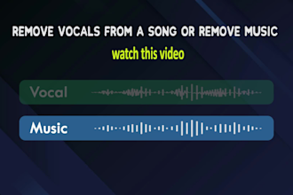 remove vocals from a song or remove music