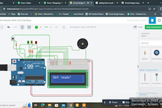 help you in simulation on tinkercad , proteus and arduino coding