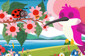 make great education funny 2d animations for youtube childrens song