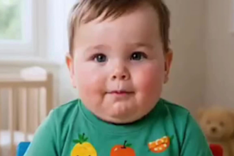 create viral baby talking podcast, ai baby podcast video