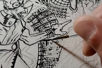 illustrate you in a vintage comic cover style