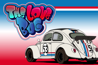 do vector car drawing, sketch with eye catching graffiti