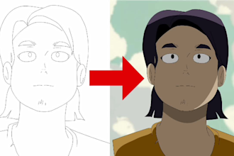create traditional 2d anime style animation