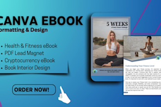 canva ebook, pdf lead magnet, design medical canva ebook, kdp journal design