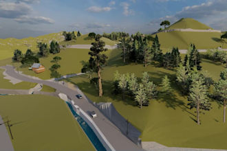 design a road and lot subdivision