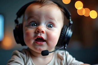 create ai baby podcast ai short film ai baby video ai baby model video art