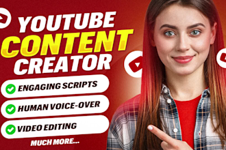 be youtube video content creator or channel video creator