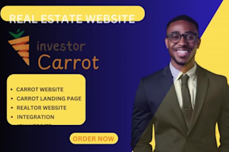 design investor carrot real estate lead, carrot website, investor carrot website