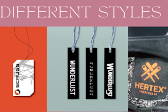 design clothing tags, clothing labels, hang tags or swing tags for you