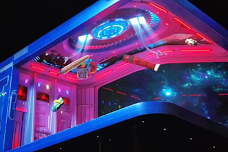 3d billboard animation 3d anamorphic animation led screen cgi 3d led billboard
