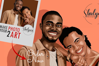 draw vector portrait art from your photo
