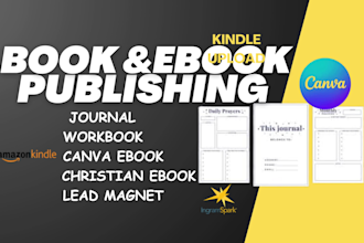 design editable canva ebook workbook journal for amazon kdp kindle upload