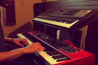 record catchy keyboard melodies, hooks and solos