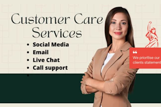 do expert customer care services for email, live chat, call