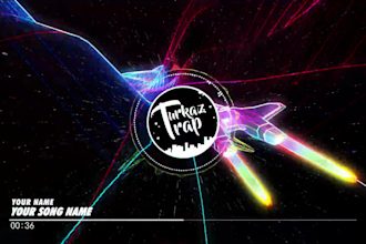 create custom music video visualizer or audio spectrum
