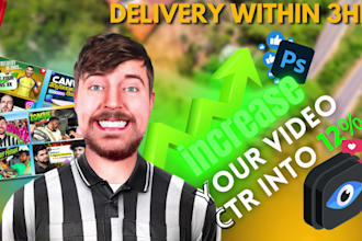 design amazing clickbait ctr increasing youtube thumbnail