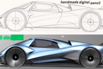 do concept car sketch art illustration, hand sketch