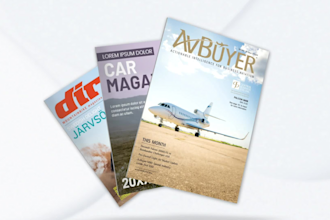 create magazine promo and book page flip animation video