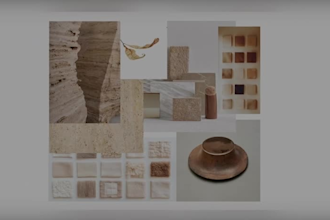 create a high end moodboard for your interior design concept
