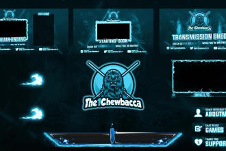 design animated twitch overlay twitch panels stream alerts