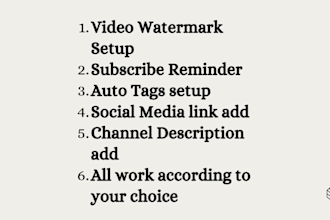 create youtube channel with logo, art, watermark, and SEO